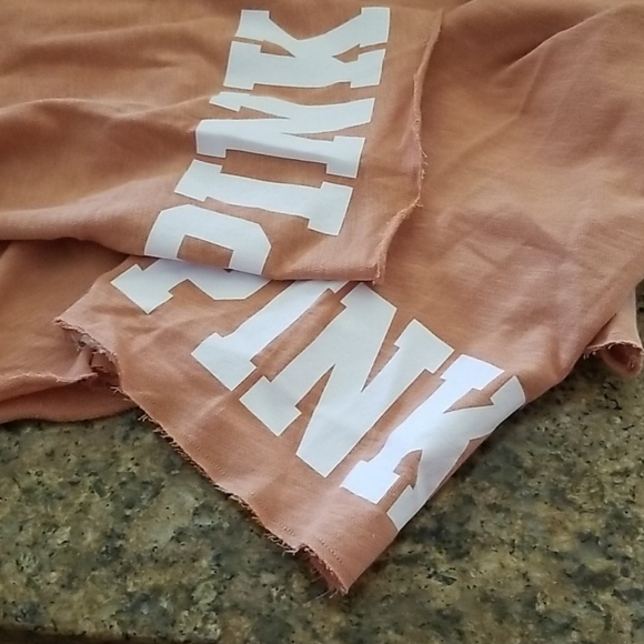 New PINK VS Hooded Crop Pullover - SZ L - Picture 6 of 8